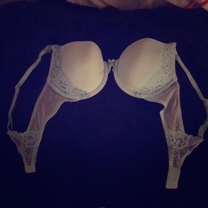 VS Angels bra / bluish-green & lace